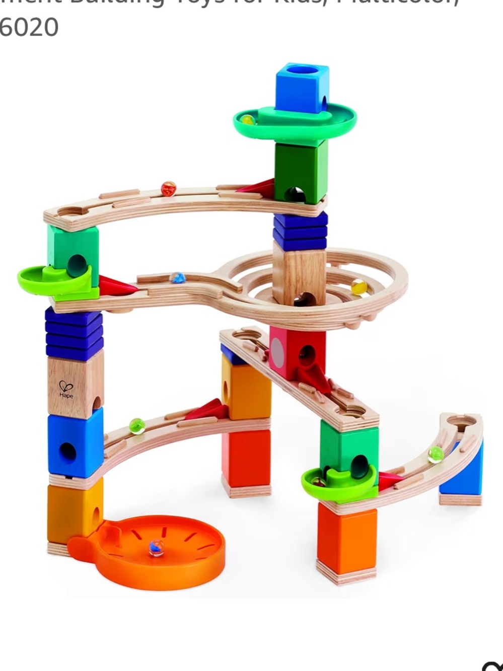 Hape Cliffhanger Quadrilla Wooden Marble Run Maze Run Set COMPLETE